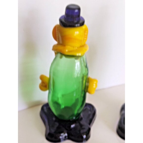 Murano Italy Multi Color Glass Circus Clowns Set of 2 - Picture 5 of 15